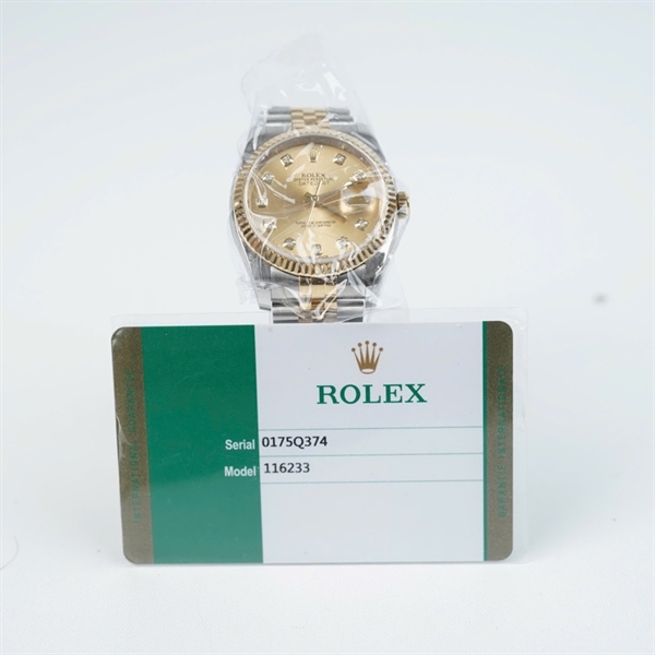 Đồng hồ Rolex mặt vàng (0175Q374) sz39 (HC) KG+