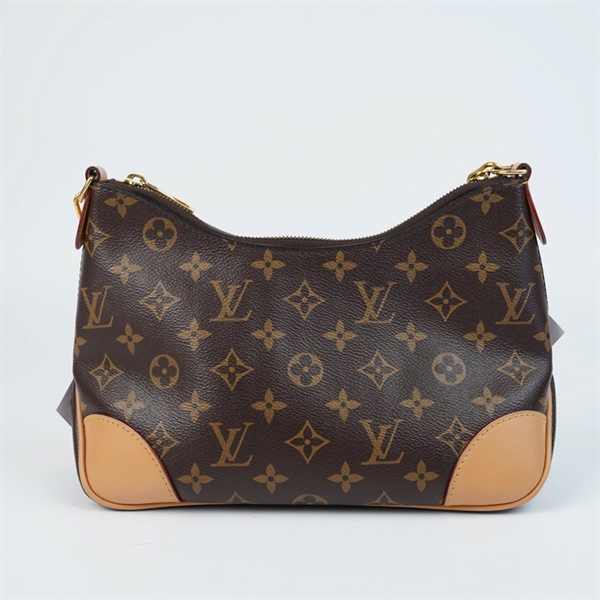 Túi LV Boulogne hoa nâu góc nâu 2strap sz26 KG+