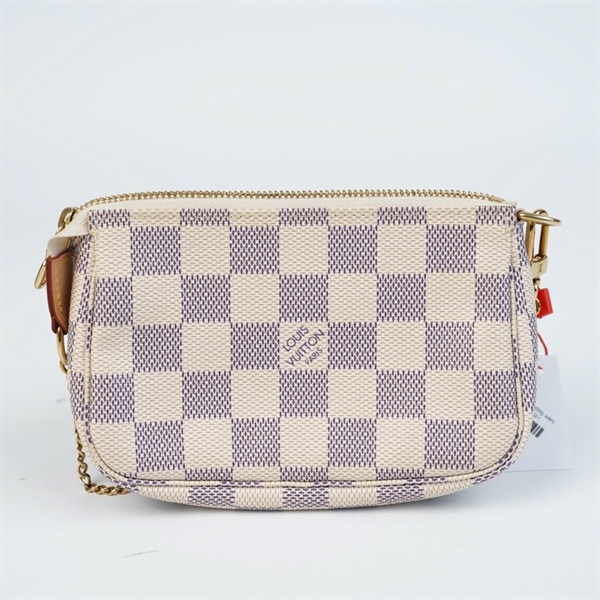 Túi LV Pochette ô vuông xám (SF3280) sz14 KG+