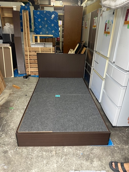 Giường đôi m2 2 ngăn kéo nâu