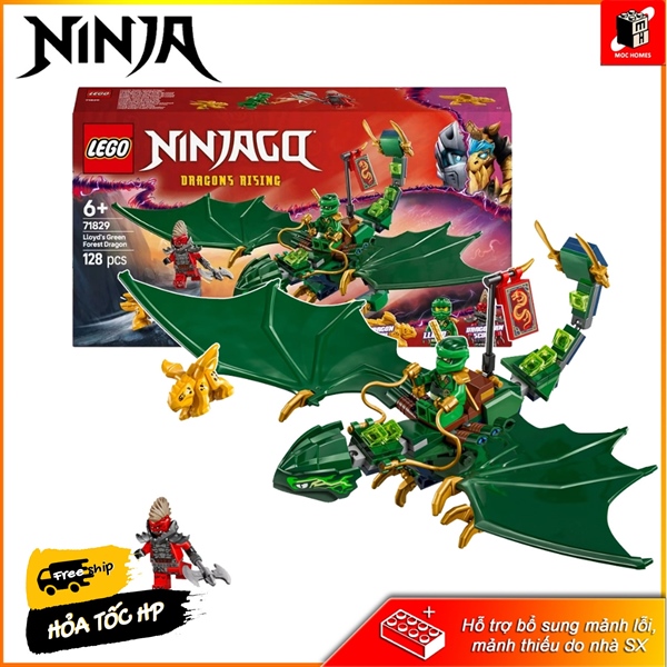 Đồ chơi lắp ráp Rồng rừng xanh của Lloyd's Green Forest Dragon 71829