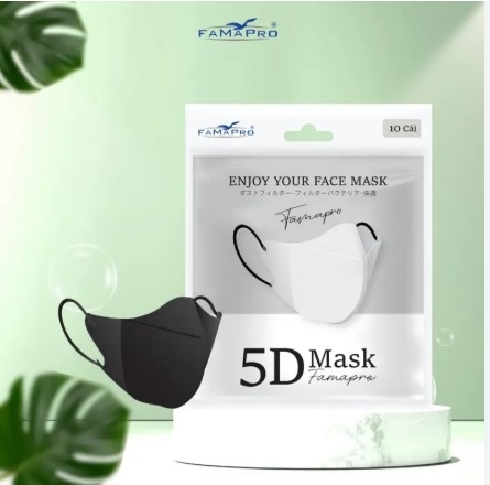 Khẩu trang FAMAPRO 5D mask quai chun túi