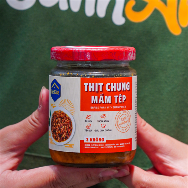 Thịt chưng mắm tép Lê Gia 170g