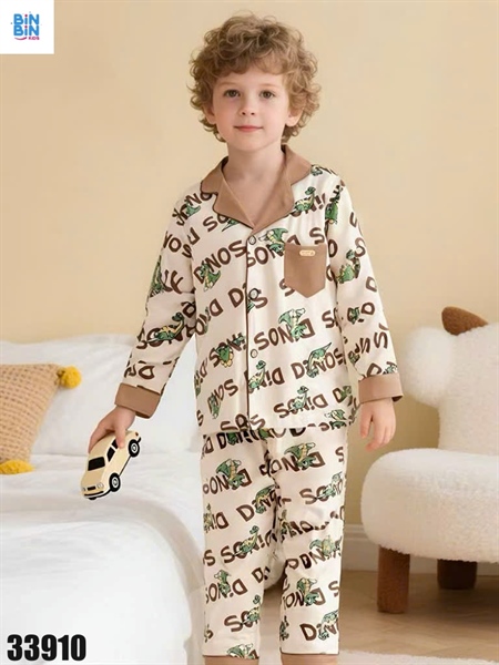 33910- Pyjama khủng long nâu