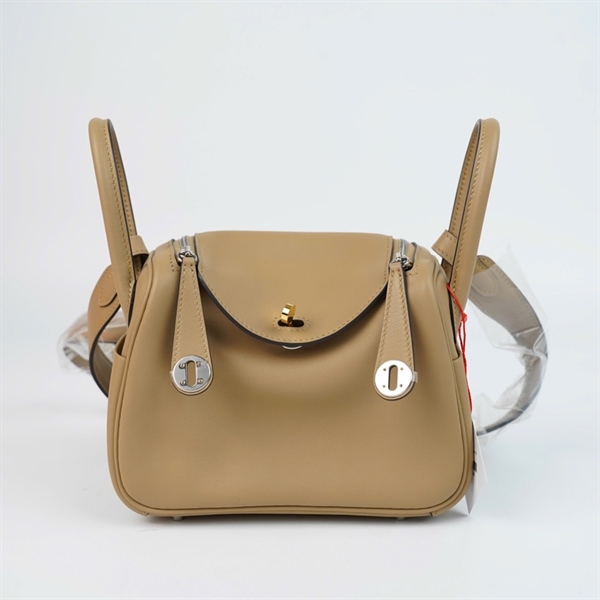 Túi Hermes Lindy nâu sz18 (A-T) KG+