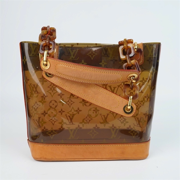 Túi LV hoa nâu trong suốt kèm ví sz23-28 KG+