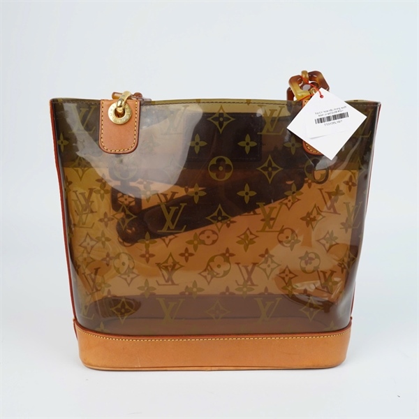 Túi LV hoa nâu trong suốt kèm ví sz23-28 KG+