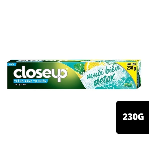 Kem Đánh Răng Closeup Detox Muối Biển 230G