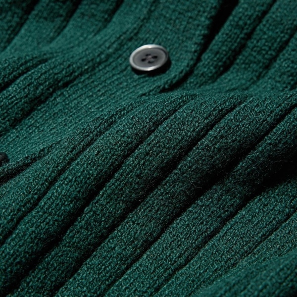 Áo len gân tay ngắn có cổ thu dông uni jjapan nữ