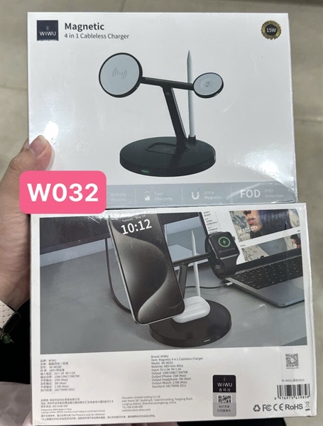 Đế sạc không dây WIWU 3in1 15W WI-W032