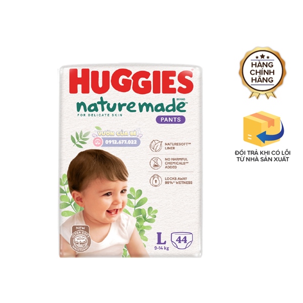Bỉm Huggies Việt Nam size 05 L quần 44 miếng (9-14kg)