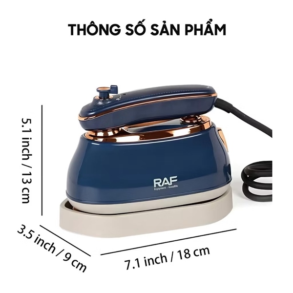 Bàn Là Hơi Nước Mini Cầm Tay Cao Cấp, Bàn Ủi Hơi Nước 2in1