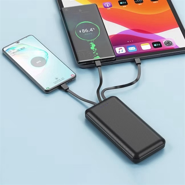 ￼Pin sạc dự phòng 10000mAh Tích hợp 3 cổng sạc type-c/ip/Micro USB