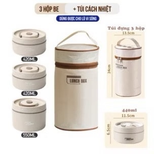 Bộ hộp đựng thực phẩm 4 món