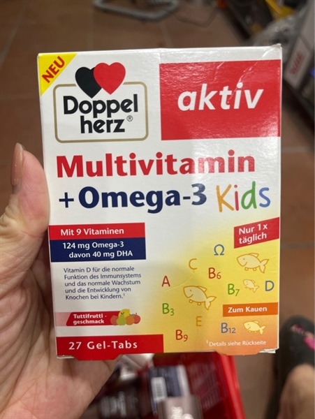 Multivitamin+omega 3 doppel herz Đức 27 viên gel
