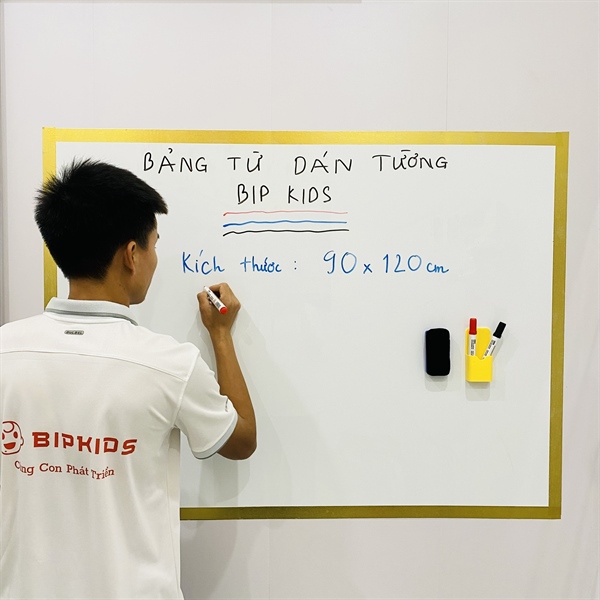 Bảng từ dán tường viết bút lông cho bé - Bảng nam châm dán tường decal - Cuộn bảng từ hút nam châm