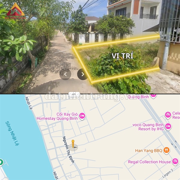 Đất nền Bảo ninh, Đồng Hới, Quảng Trị - 164.7m2 - Tây Bắc