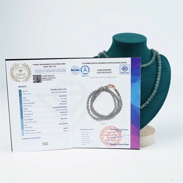 Chuỗi lam băng khởi keo Wua 105 hạt ly6-5.69 (425622) KG+