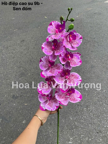Hồ điệp cao su 9b - Sen Đốm - Hồ điệp, lan - Hoa Lụa Vân Vượng