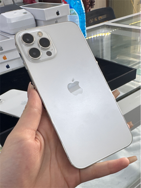 IPHONE 12 PRO MAX 256GB "white" |màn linh kiện - pin zin 76%