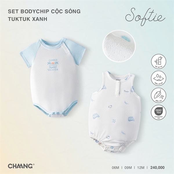 BC0625 - 6M/9M Set bodychip cộc Sóng
