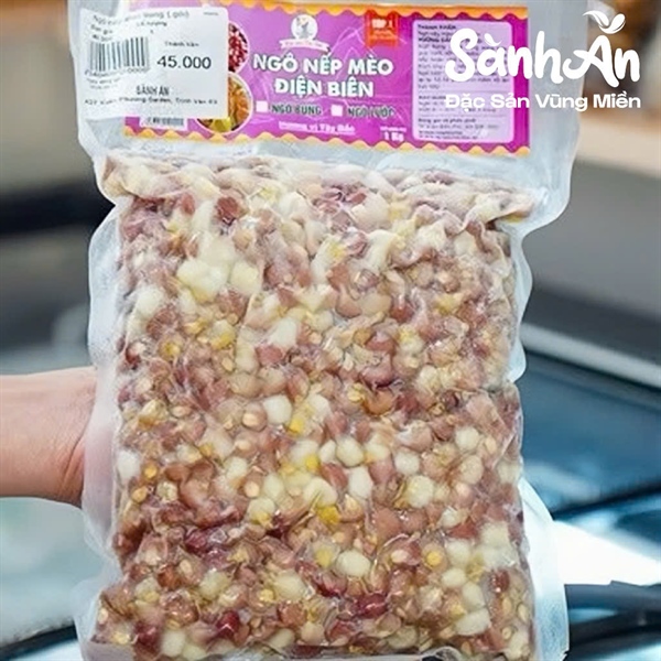 Ngô nếp mèo bung