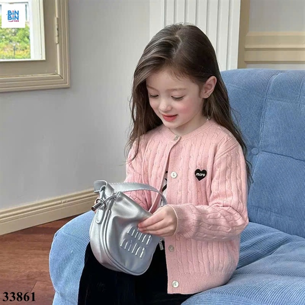 33861- Áo Len Hồng Trái Tim More