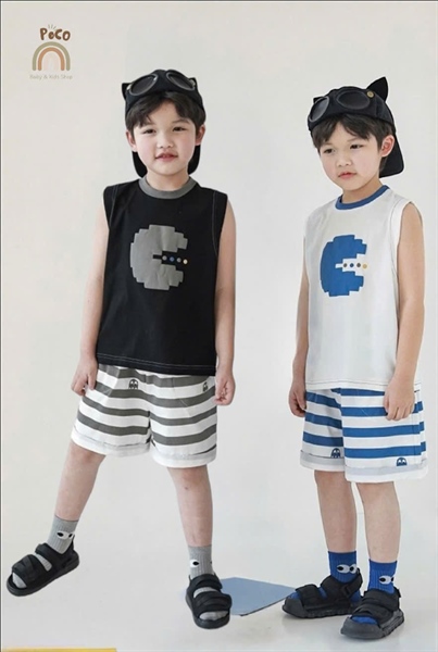 Set 2 bộ ba lỗ cotton mỏng FOOD PLAYER POCO