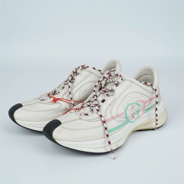 Giày GG trắng logo xanh hồng sz37 KG+