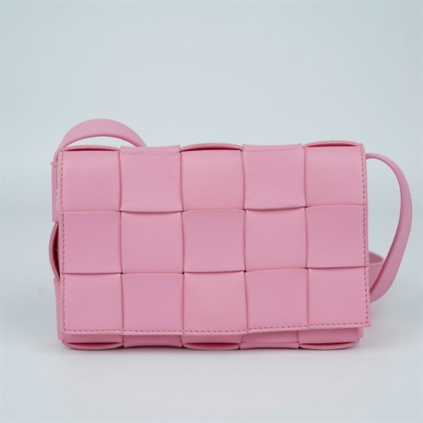 Túi Bottega hồng sz18 (PN) KG+