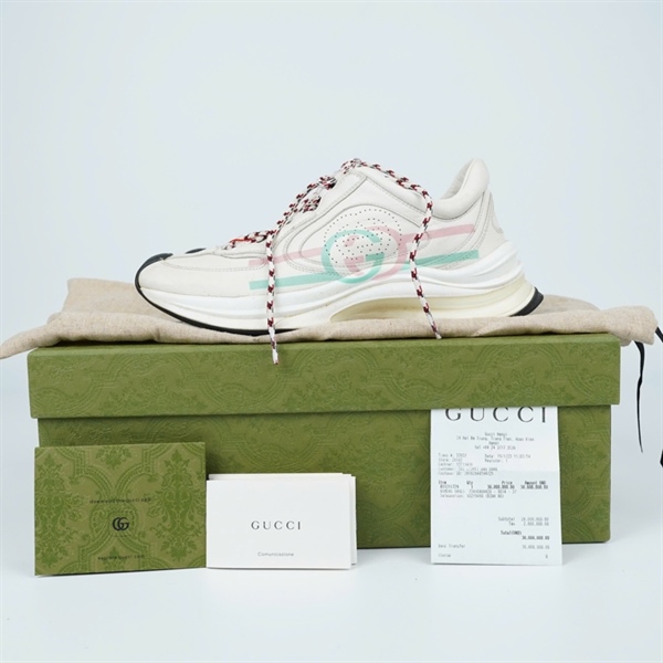 Giày GG trắng logo xanh hồng sz37 KG+