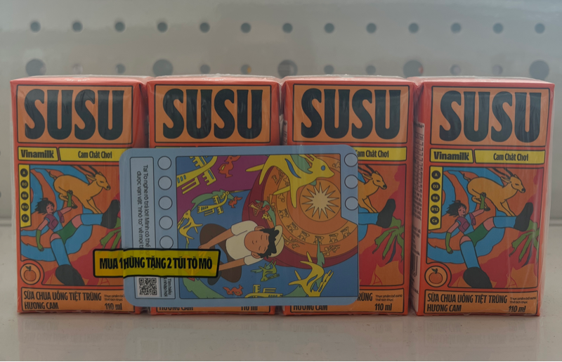 SCUTT Vinamilk Susu hương cam 110mlx48