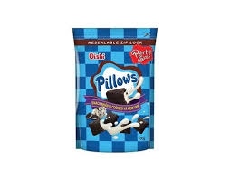 Oishi Pillows snack nhân vị Cookies và kem vani (Oishi Pillows Cookies and Vanilla Cream Flavor Snack)