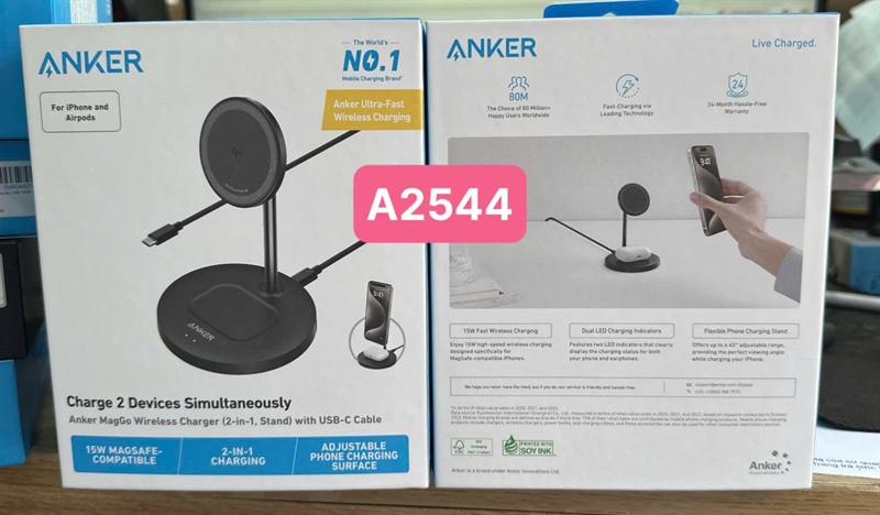 Đế sạc không dây ANKER A2544 15W