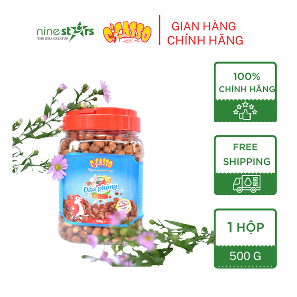Đậu Phộng Tỏi Ớt O'Casso - Hộp 500G - 1KG