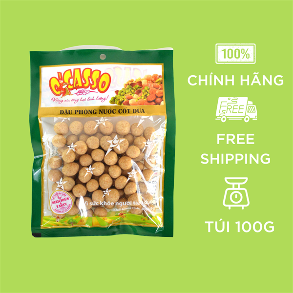 Đậu Phộng Nước Cốt Dừa O'Casso - Túi 100G/300G/500G/1KG