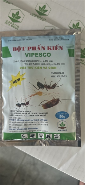 Bột phấn kiến viperco 50gr