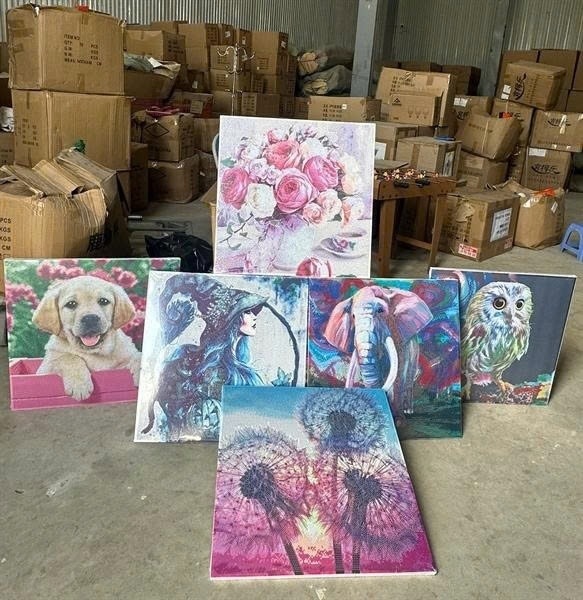 Tranh Đính Đá 5D Kèm Khung PVC ( Thùng 20 )