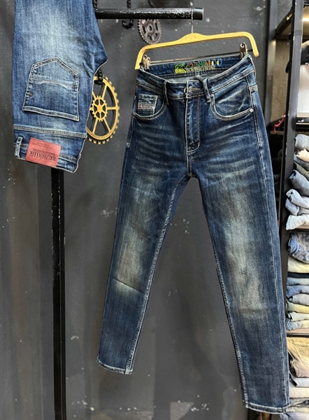 Jean Dài QCSC -3K1940 Xanh was thêu 3K lưng