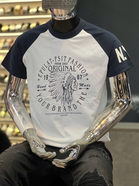 Thun CTQC-TUNSHM- 68105 Trắng ráp lăng xanh in thổ dân