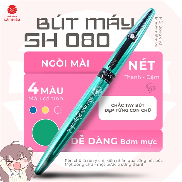 Bút máy Thầy Ánh ngòi mài kim tinh lá tre Calligraphy SH080 - Nét Thanh Nét Đậm