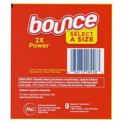 Giấy thơm Bounce select sixe 2X power 400 tờ Mỹ