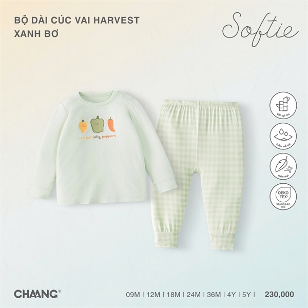 BS0425 - 9M/5Y Bộ dài cúc vai Harvest
