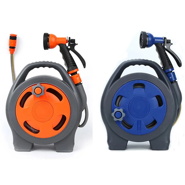 Bộ Vòi Rửa Xe, Tưới Cây Thu Cuộn Dây Ống Dài 12m. Ống Nước Siêu Bền, Không Gập, Không Xoắn, Chịu Áp Lực Cao