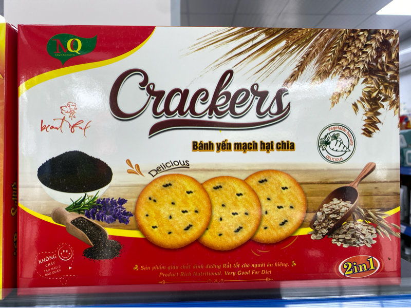 MQ.Bánh Yến mạch hạt chia 500g (12H/thùng)