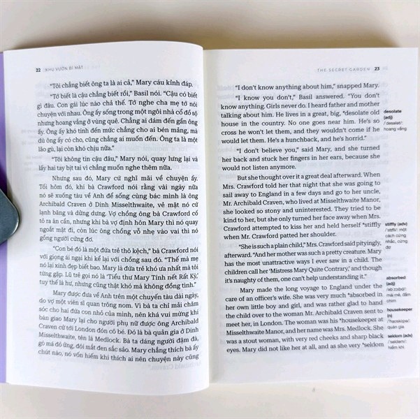 Song ngữ - Khu vườn bí mật - The secret garden