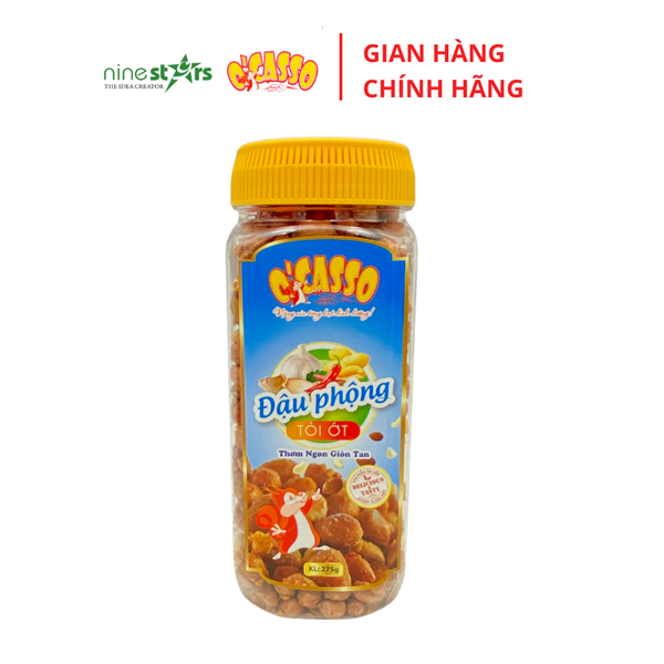 Đậu Phộng Tỏi Ớt O'Casso - Hộp 275G