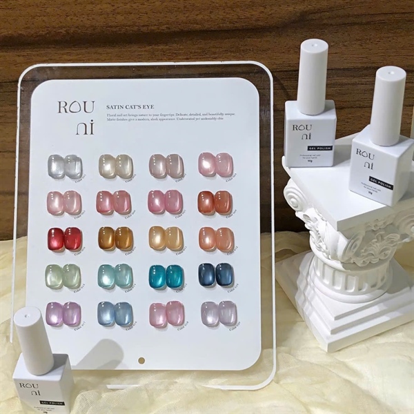 Set sơn mắt mèo satin ROUni 20 màu