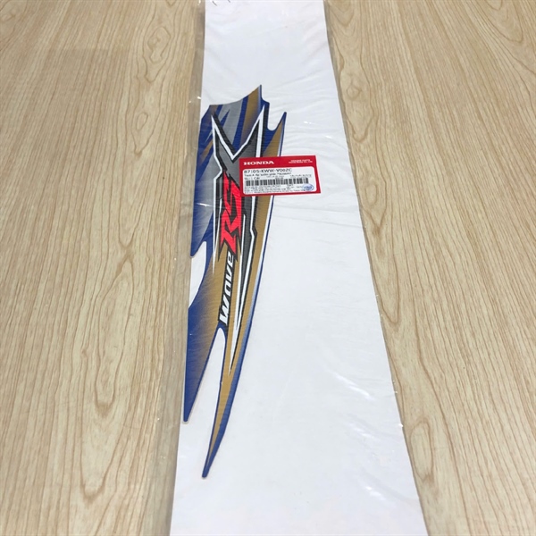 Tem sườn sau trên RSX 110 Xanh 09 Phải