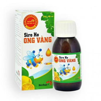 Siro ho Ong Vàng Thảo Dược Việt hỗ trợ làm ấm và sạch họng, giảm ho (100ml)